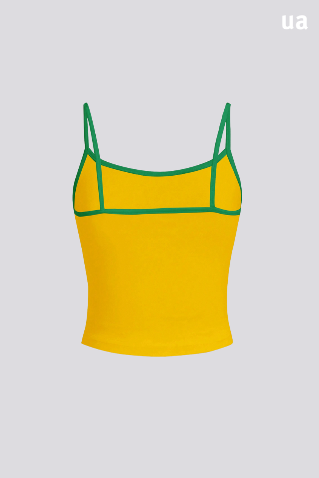 Top de camisola gráfico com letras do Brasil Y2K