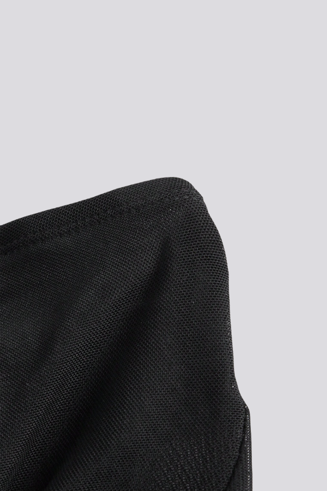 Top Assimétrico Tubo De Malha Com Borda De Alface, Hem Assimétrico Com Cordão Lateral