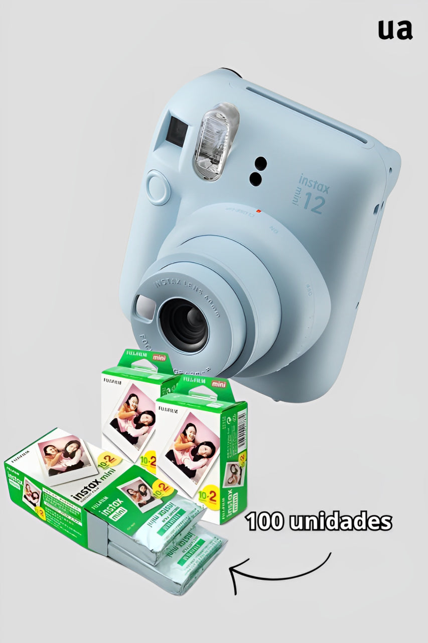 Câmera Polaroid Urban Instax Mini 12 (Fotográfica com Flash Automática)